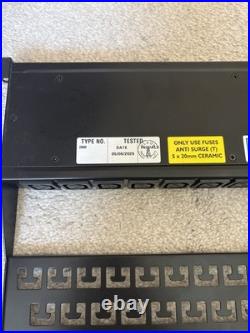 10 Way 19? 1U Horizontal Rack Mount Individually Fused/Neon Facing IEC 60320 C13