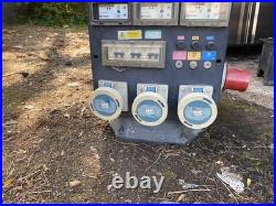 125A 3 Phase Power Distribution Unit Variable RCD 6 x 63A Outputs Event /