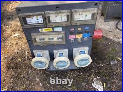125A 3 Phase Power Distribution Unit Variable RCD 6 x 63A Outputs Event /