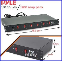 15 Amp Rack Mount Power Distribution Unit 9-Outlet Heavy-Duty Extension Lead w 15 Amp Rack Mount Power Distribution Unit 9-Outlet Heavy-Duty Extension Lead w