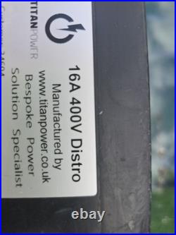16A 400V Power Distro / Site Distribution Box RCD PATTested 09/2025-ReadytoUse