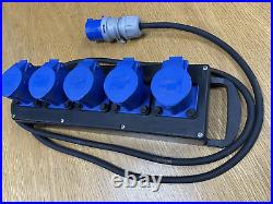 16A to 5x 16A IP67 PORTABLE POWER DISTRO SOCKET BOARD 230V + 2m TRAILING LEAD 16A to 5x 16A IP67 PORTABLE POWER DISTRO SOCKET BOARD 230V + 2m TRAILING LEAD