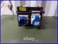 16Amp Heavy Duty Metal Power Distribution 4 Way 13Amp with Through Socket