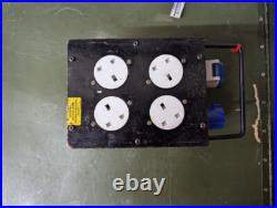 16Amp Heavy Duty Metal Power Distribution 4 Way 13Amp with Through Socket