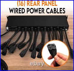 19-Outlet Rackmount PDU Power Strip 1U 19 Power Distribution Unit with Surge