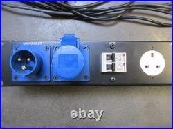 19 rack 2U Kelsey 16a PDU 20 way IEC power distro with breakers & cables