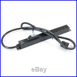 240V PDU for Rackmount Server or Mining L6-30P 30 amp C13 C14 with 4 pack cable