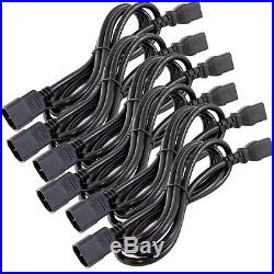 250V 30A PDU with 6 Pack C13/C14 Cables Meter Surge Protector Bitcoin Antminer