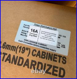 2x 19 1U Rack PDU 16A IEC309 Commando 12x C13 230V 3m Lead