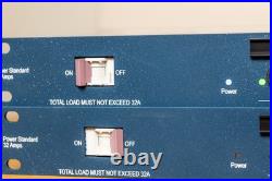 2x TSL MDU14-B-32A 14-Way Rack PDU 32A PowerCON HC Fully Tested + 25 clip leads