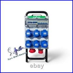 32A 3-Phase Power Distribution Box, event Distro 1 X 32A 5 Pin, 6 X 16A 3 pin