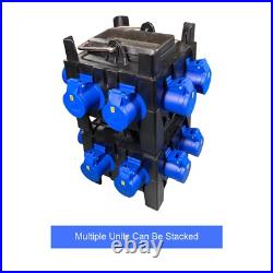 32A 3 Pin Plug to 4 x 16A + 2 x 13A Sockets With MCBs and RCD PCE POWER CUBE 32A 3 Pin Plug to 4 x 16A + 2 x 13A Sockets With MCBs and RCD PCE POWER CUBE