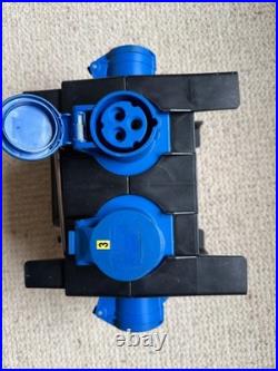 32Amp 3Pin Plug/Socket to 4 x 16Amp Sockets 230V PCE Distribution Cube 9030182