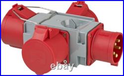 32Amp 5Pin Plug to 3 x 32Amp 5Pin 415V Sockets Power Distribution Splitter