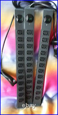 3X 12 way MAYFLEX 540-740 Power Distribution Unit Horizontal or Vertical