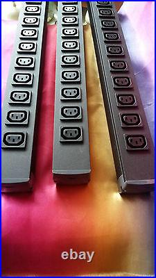 3X 12 way MAYFLEX 540-740 Power Distribution Unit Horizontal or Vertical