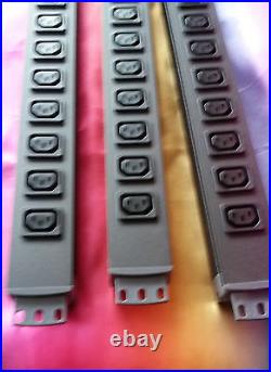3X 12 way MAYFLEX 540-740 Power Distribution Unit Horizontal or Vertical