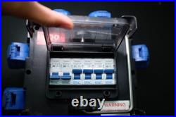400V 3-Phase Power Distribution Box 6x 16A 230V Outlets 5 Pin IP44