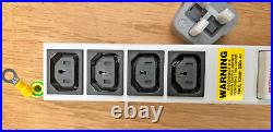 4 way 10a IEC 60320 C13 sockets SP Mains Fuse & Neon RCD Protected 13a Plug PDU