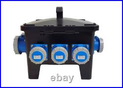 63Amp 415V Power Distribution Distro Box 9 Various Outputs IP65 RCBO Protected 63Amp 415V Power Distribution Distro Box 9 Various Outputs IP65 RCBO Protected