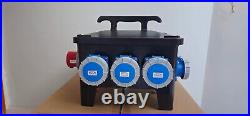 63Amp 415V Power Distribution Distro Box 9 Various Outputs IP65 RCBO Protected 63Amp 415V Power Distribution Distro Box 9 Various Outputs IP65 RCBO Protected