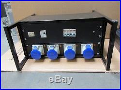 63 amp cee form single phase power distro / distribution unit to 4 x 32 amp