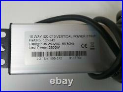 6x Excel 10-way IEC C13 Vertical Power Strip 555-242 crypto mining Power distrbu