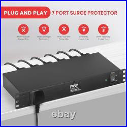 9-Outlet PDU Power Strip Surge Protector 1U Rack Mount, 150 Joules, 15A Heavy