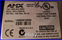 AMX HPX-1200-SL Furniture Power Distribution Unit 4PD1 AMX HPX-1200-SL Furniture Power Distribution Unit 4PD1