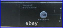 APC AP4421 ATS Rack 1U 10A 230V 12x C13 Output Automatic Transfer Switch