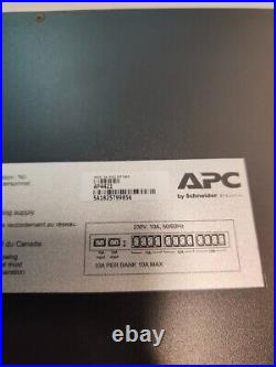 APC AP4421 Rack ATS 230V 10A C14 In (12) C13 Out Automatic Transfer Switch