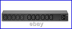 APC AP6020A power distribution unit (PDU) 13 AC outlet(s) 0U/1U Black