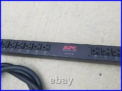 APC AP7592 BASIC RACK PDU 42 OUTLET POWER DISTRIBUTOR 120v / 208v 16A NEMA Plug