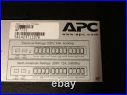 APC AP7721 Automatic Transfer Switch 10A/230V 12x C13 Outlets Rackmounted