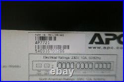 APC AP7721 Rack ATS Automatic Transfer Switch 10A 230V C14 IN 12x C13 OUT 1U