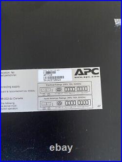 APC AP7723 Rack ATS Automatic Transfer Switch 2x C20 IN 8x C13 + 1x C19 OUT