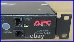 APC AP7723 Rack ATS Automatic Transfer Switch 2x C20 IN 8x C13 + 1x C19 Out 230V