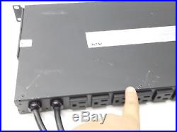 APC AP7750A Rack ATS Automatic Transfer Switch 120V 15A 10-Outlet Mount PDU