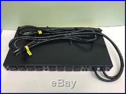 APC AP7750 Automatic Transfer Switch 10-Outlet 120V 15A PDU with AP9617