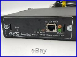 APC AP7750 Automatic Transfer Switch 8 Outlet 120V 12A Max AP9617 Network Card