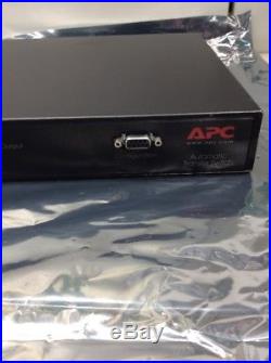 APC AP7750 Automatic Transfer Switch 8-Outlet 120V 15A WITH AP9617 N. M. CARDD