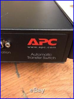 APC AP7750 Automatic Transfer Switch withAPC Smart Slot ap9617/Rack Mount Ears
