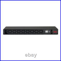 APC AP7821B Metered Rack PDU 1U 16A 208/230V 8x C13 Power Distribution NEW