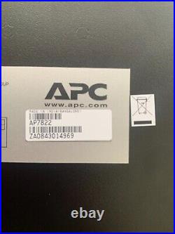 APC AP7822 Metered Rack Power Distribution Unit PDU 220-240V 12xC13 4xC19 32A