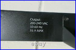 APC AP7851 Power Outlet Strips Rack PDU Metered Zero U 16A 230V 20x C13 4x C19