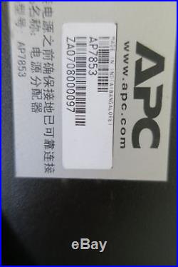 APC AP7853 Metered Rack PDU 32A 230V (20) C13 & (4) C19 Power Distribution Unit