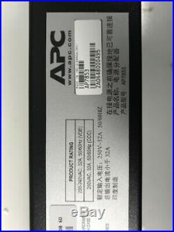APC AP7853 Metered Rack Power Distribution Unit PDU 32A 230V 20xC13 4xC19