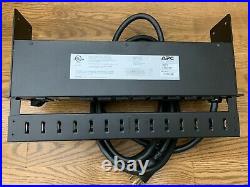 APC AP7902 120VAC, 24A 50/60Hz Switched Rack PDU with rack mounting hardware