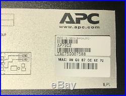 APC AP7902 Switched Rack PDU 1U/30A/120V WITH RACK EARS USED TESTED