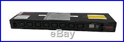 APC AP7920B 8-Outlet Swicted Rack PDU Power Distribution Unit 1U (No Cable Tray)